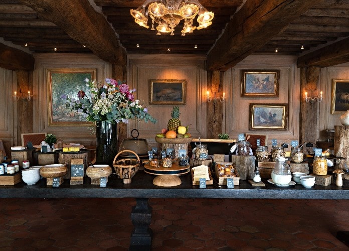 ontbijtbuffet in Ferme Saint Siméon - ontbijt in Honfleur